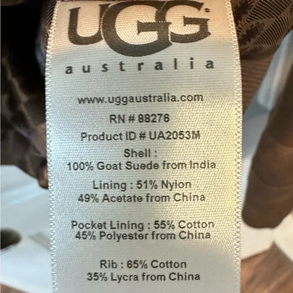 UGG Australia Men’s Leather Jacket L